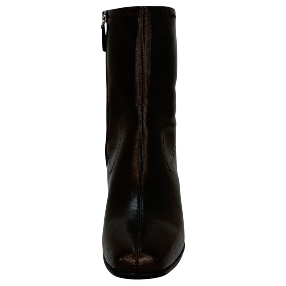 Aerosoles Cinnamon Brown Faux Leather Womens Ankle Boots Size 7.5W - Picture 6 of 13